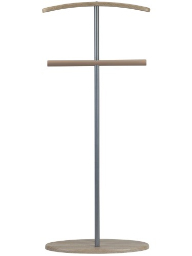 Вешалка костюмная Дэви 2 металлик/дуб сонома