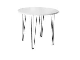 Стол обеденный круглый TLC-2.2 White In Black 2S 732*900*900