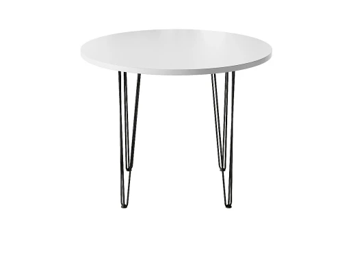 Стол обеденный круглый TLC-2.2 White In Black 2S 732*900*900