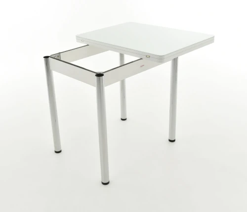 Стол Бари мини, Стекло, Белый