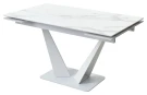 Стол Ниагара 140 БЕЛЫЙ МРАМОР, стекло / БЕЛЫЙ, М-City Стол Ниагара 140 БЕЛЫЙ МРАМОР, стекло / БЕЛЫЙ, М-City