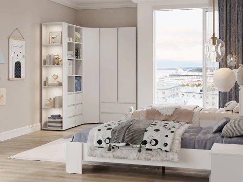 Шкаф-пенал «Хелен» ПН-01, белый