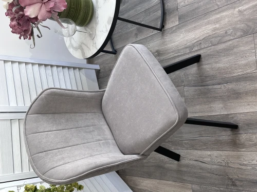 Стул MODE 360 град. поворот. B22 Серый, велюр / черный каркас, М-City