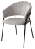 Стул ГЕММА, цвет H-09 Светло-серый, велюр / черный каркас М-City