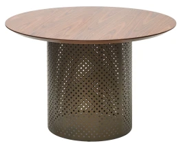 Стол RAFAEL 120 Орех 3001 МДФ / Бронза, ®DISAUR