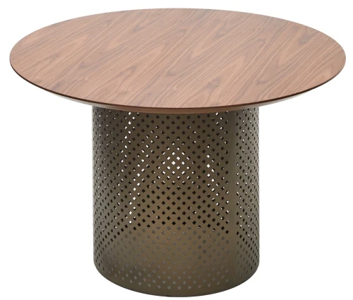 Стол RAFAEL 120 Орех 3001 МДФ / Бронза, ®DISAUR