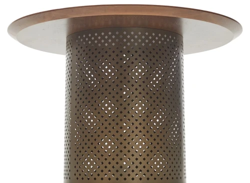 Стол RAFAEL 120 Орех 3001 МДФ / Бронза, ®DISAUR