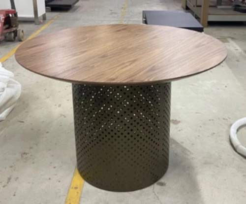 Стол RAFAEL 120 Орех 3001 МДФ / Бронза, ®DISAUR