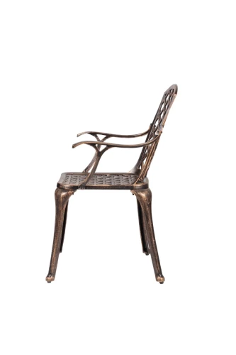 Обеденная группа из литого алюминия c столом ВУЛКАН + 4 кресла ФЕНИКС