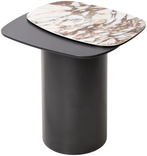 Стол кофейный ARVID TL-312 испанская керамика на стекле/ МДФ окраш. / темно-серый МДФ каркас ®DISAUR