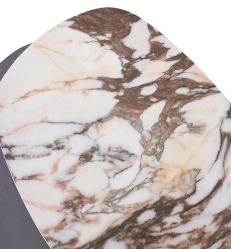 Стол кофейный ARVID TL-312 испанская керамика на стекле/ МДФ окраш. / темно-серый МДФ каркас ®DISAUR