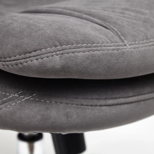 Кресло SOFTY LUX  флок , серый, 29