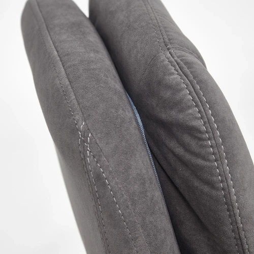 Кресло SOFTY LUX  флок , серый, 29