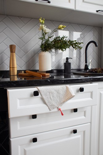 Модульная кухня трехуровневая Ницца Royal 3000 Blanco МДФ эмаль прямая