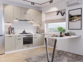 Кухонный гарнитур Фрейм-05 Clay Silk Белый