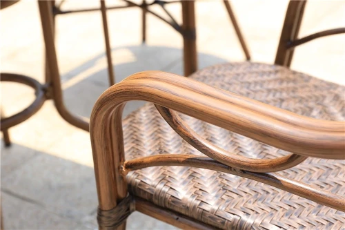 Кресло из искусственного ротанга для отдыха БАМБУК-1 с аллюминевой рамой