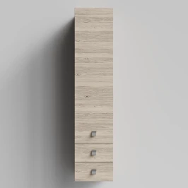 Пенал Квадро 35 подвесной, Дубослив ореховый светлый ПВХ 3445, правый