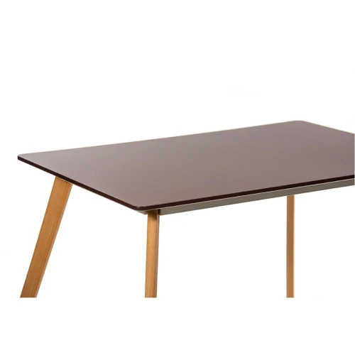 T-14 Стол обеденный КОРИЧНЕВЫЙ 120*80 см, столешница МДФ, основание бук