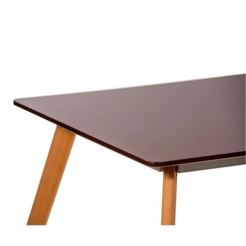 T-14 Стол обеденный КОРИЧНЕВЫЙ 120*80 см, столешница МДФ, основание бук