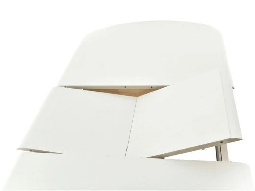 Обеденная группа (Стол Прага и 4 стула Соло Венский жесткий), эмаль белая