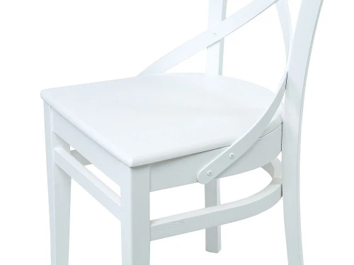 Обеденная группа (Стол Прага и 4 стула Соло Венский жесткий), эмаль белая