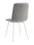 DC210 Стул мягкий, СЕРЫЙ#G62-38 велюр, каркас металл белый КРУГЛЫЙ