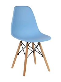 GH801/DC111 Стул пластиковый, ГОЛУБОЙ#8004, каркас бук