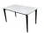 Стол обеденный Блум ART2922-140W, 140х80х75 см, белая керамика/черный
