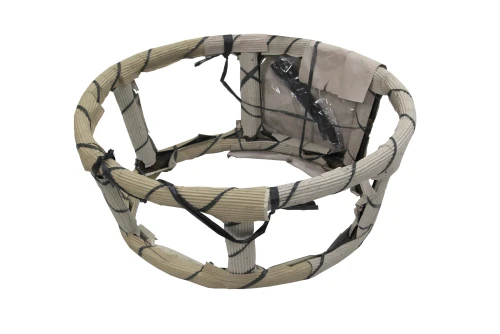 Кресло для отдыха Папасан арт.Р110СС Ø110см ротанг натуральный 3уп(1 уп корзина коньяч, 1 уп подставка, 1 уп подушка беж)