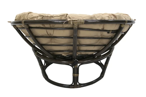 Кресло для отдыха Папасан арт.Р110СС Ø110см ротанг натуральный 3уп(1 уп корзина коньяч, 1 уп подставка, 1 уп подушка беж)