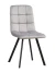 C919/DC809 Стул мягкий, СЕРЫЙ#h19 велюр, каркас металл черный КВАДРАТ