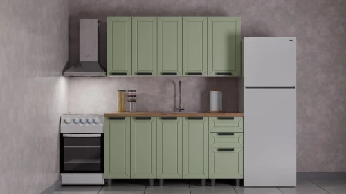 Готовая кухня ГК Аленушка 1,6м  Лилия Фиcташка/Фисташка,скоба черный,черный