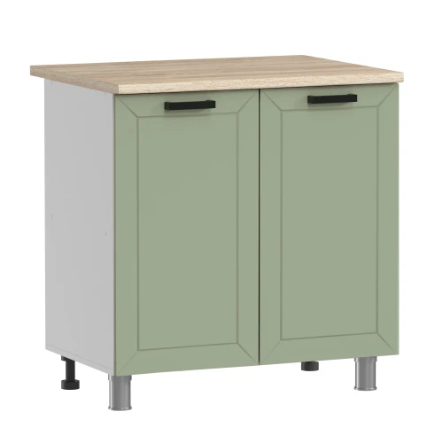 Готовая кухня ГК Аленушка 1,6м  Лилия Фиcташка/Фисташка,скоба черный,черный