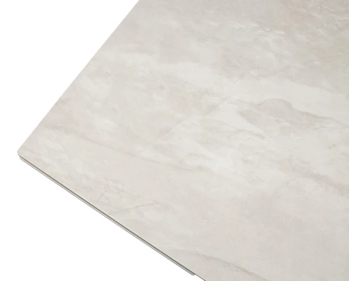 Стол IVAR 180 MARBLES TL-109 Серый мрамор, испанская керамика / Шоколадное золото каркас, ®DISAUR