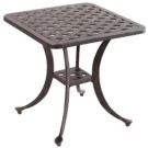 Столик кофейный из литого алюминия Вилла(Villa)  -  Бронза