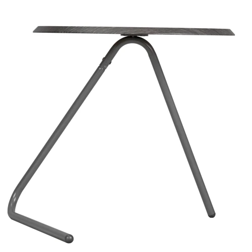 Стол журнальный Дуэт 7 дуб шоле графит/металлик