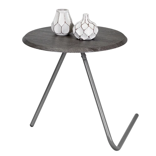 Стол журнальный Дуэт 7 дуб шоле графит/металлик