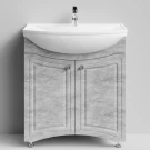 Тумба Адам 75 напольный, Горный камень ПВХ 57807 Vodok с раковиной в комплекте