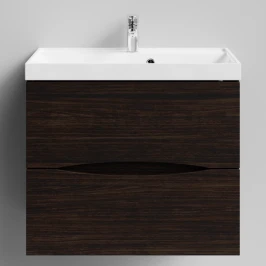 Тумба Лайт 70 подвесной, Палисандр ПВХ 43101 Vodok с раковиной в комплекте