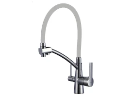 Смеситель для кухни 440/221 2Р Серый сатин