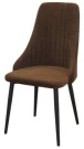 Стул К / черный/велюр шоколад