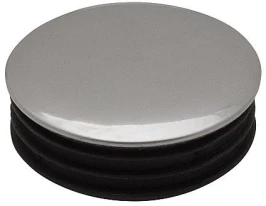 Заглушка трубы вкладная Хром