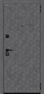 Входная дверь BRAVO Кьюб (RBE) Slate Art/Snow Art 