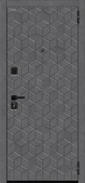 Входная дверь BRAVO Кьюб (RBE) Slate Art/Snow Art 