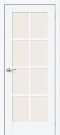 Межкомнатная дверь ПЭТ BRAVO Прима-11.1 White Silk Magic Fog