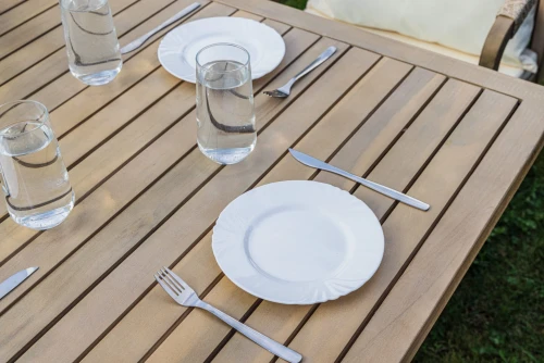 Обеденный комплект MICHELLE на 6 персон из натуральной акации