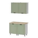 МК Аленушка 1,2м Астра Фисташка,скоба черный,сонома