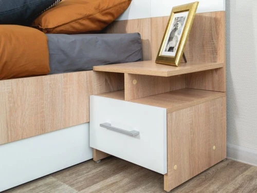 Тумба «Алёна» (2шт), Дуб сонома/Белый