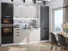 Модульная кухня Евро Лайн-01 Агат/Антрацит