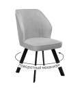 Стул DikLine 232 поворотный B22 GREY, ножки черные